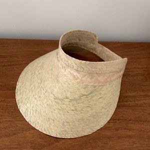 NWT Natural Straw Sun Visor